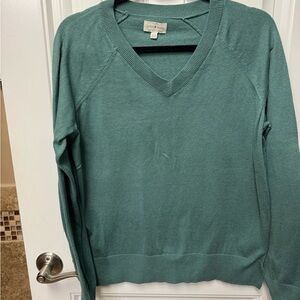 Lucky Brand Teal V-Neck Sweater